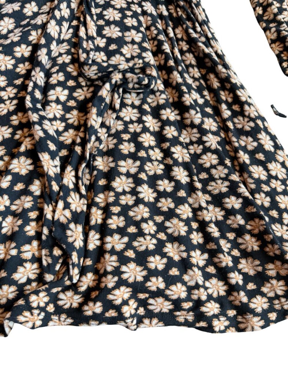 Free People Pradera Mini Dress Faux Wrap Stretchy Floral Print Comfy Size XS - Picture 7 of 16